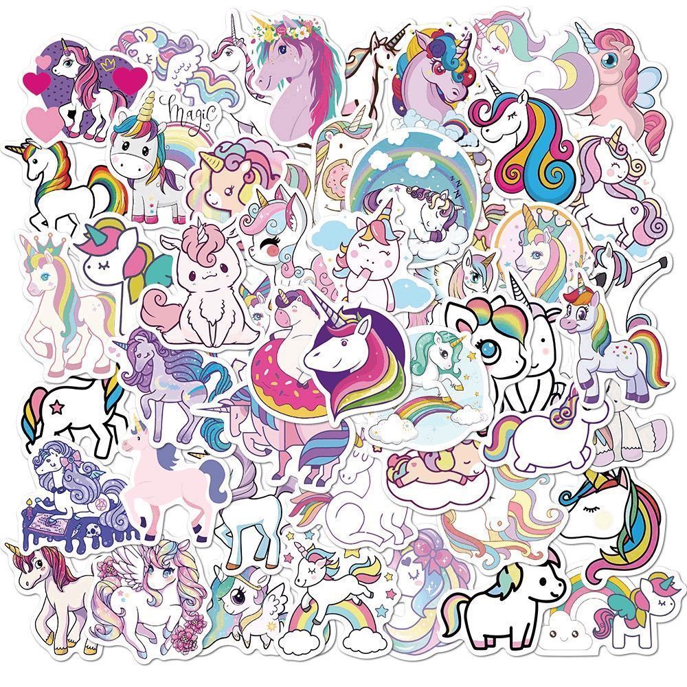 50 unicorn stickers